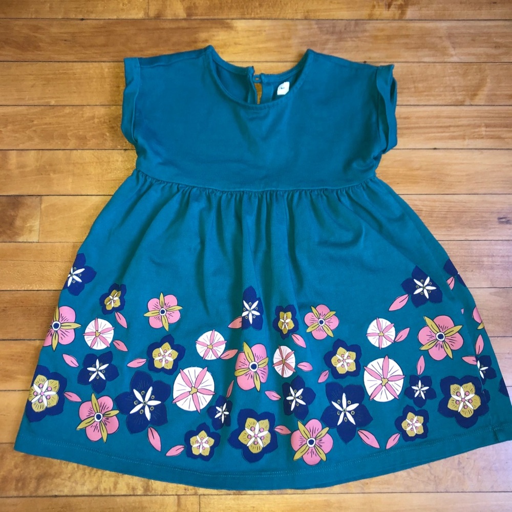 Tea Collection Floral Print Empire Dress - 2T